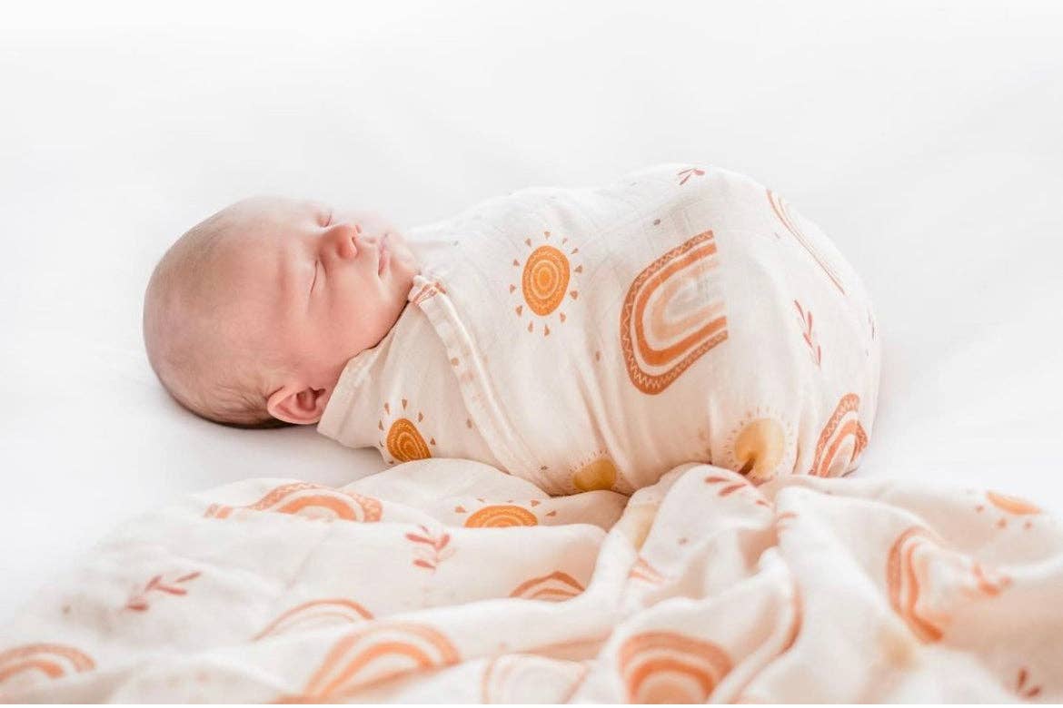 Bubba Bump - Bamboo Muslin Wrap/Swaddle - Rainbow