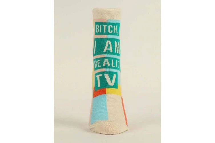 Blue Q - Ladies Ankle Socks - I am Reality TV