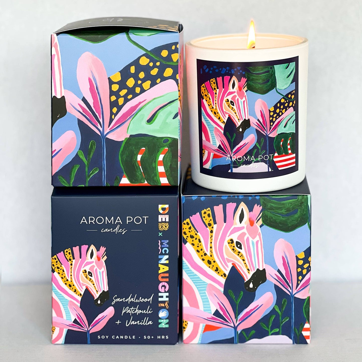 Aroma Pot Candle - Sandalwood, Patchouli + Vanilla