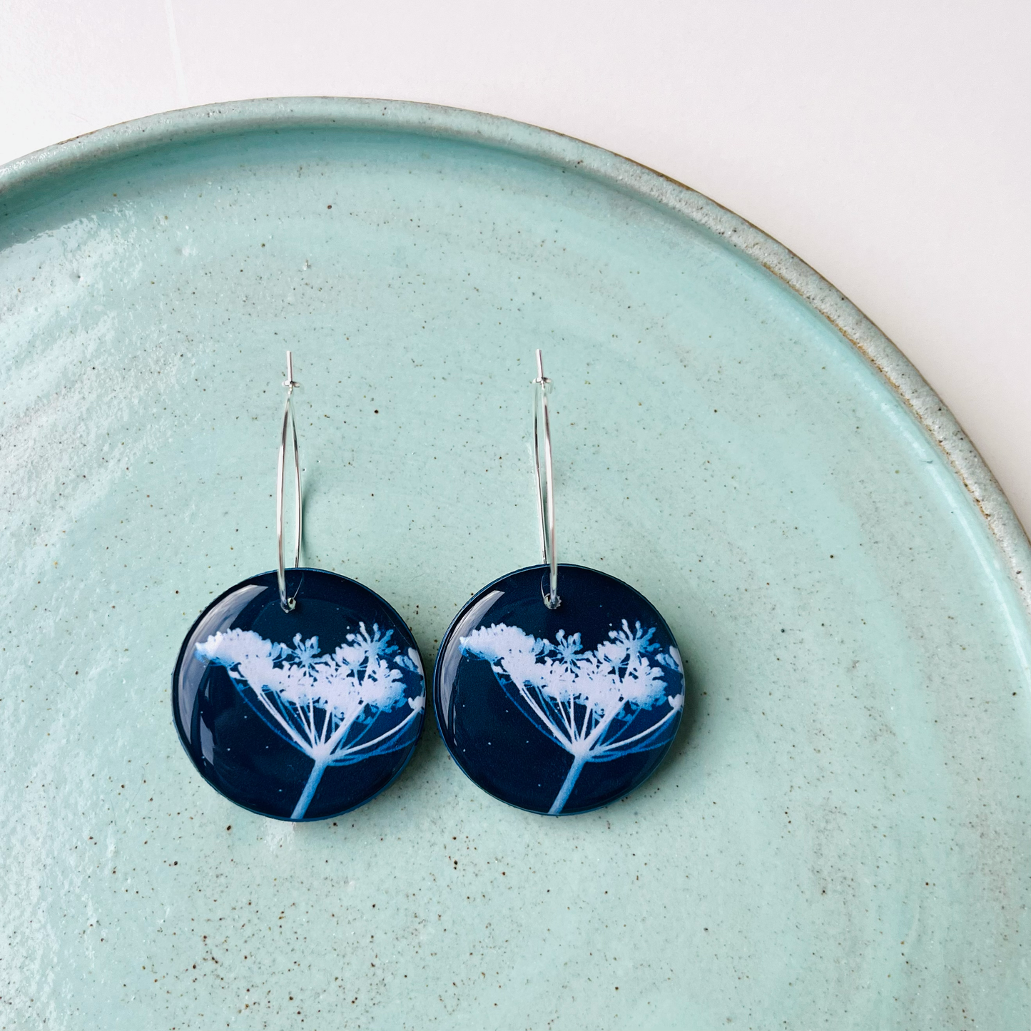 My Little Print Studio - Botanical Circle Earrings