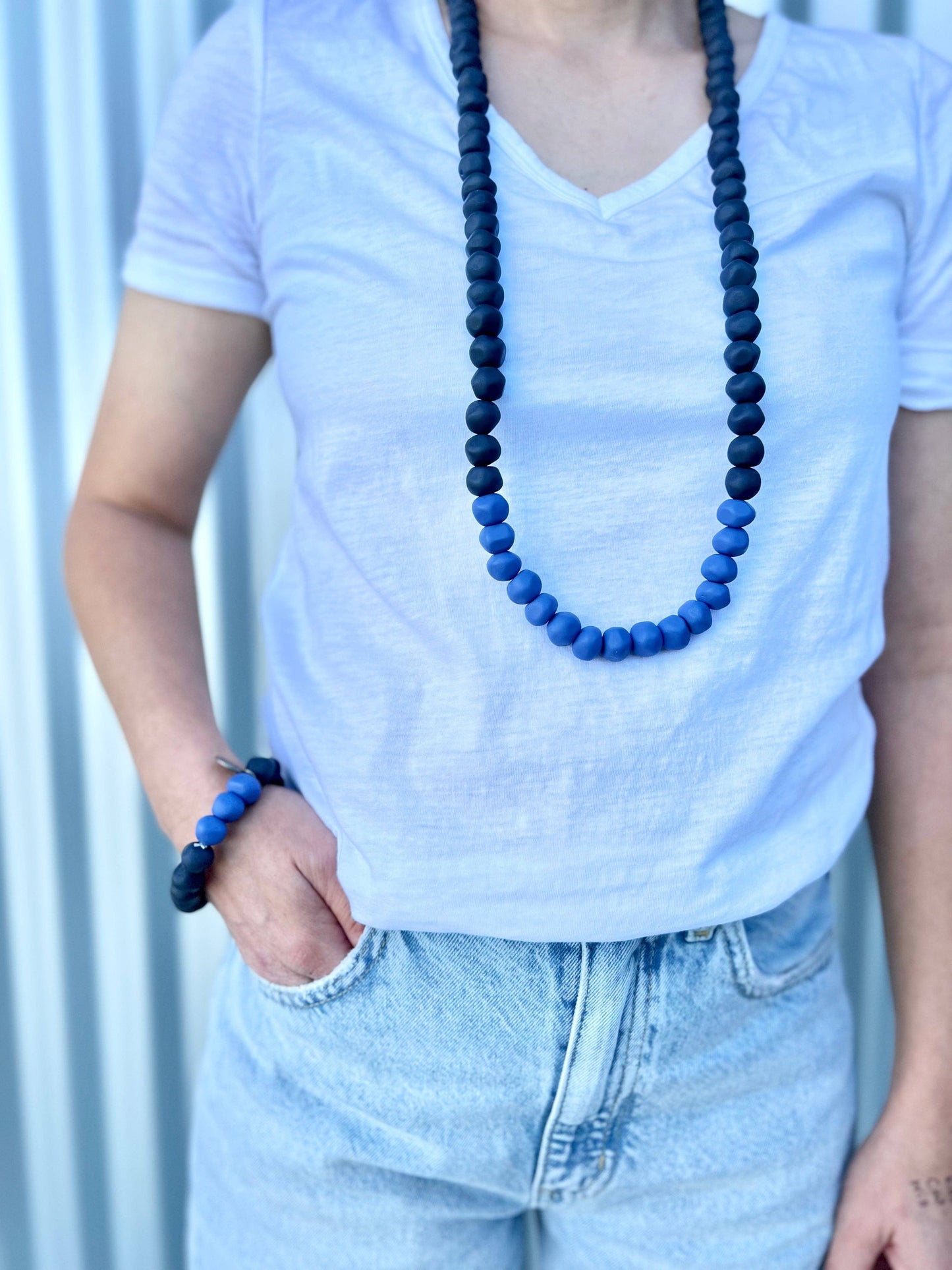 Greenwood Designs - Colour Block Rock Necklaces