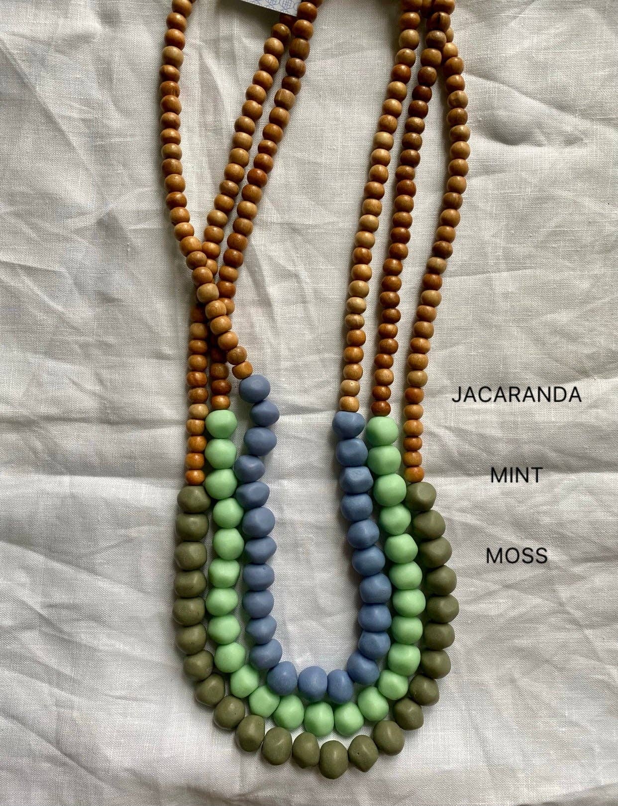 Greenwood Designs - Mini Wood & Rock Necklace