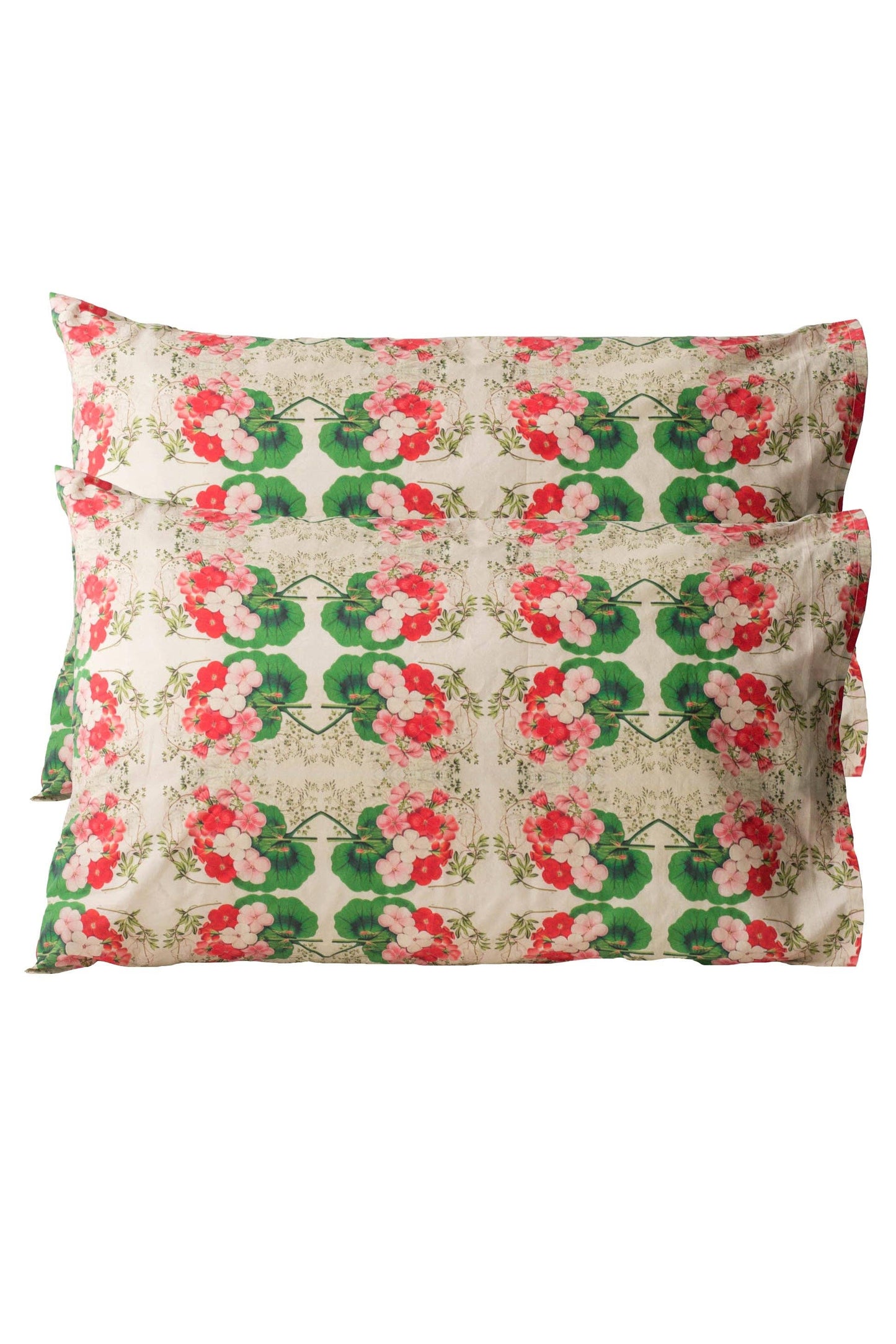 Lazybones - Organic Cotton Pillowcase Set - Pelargonium