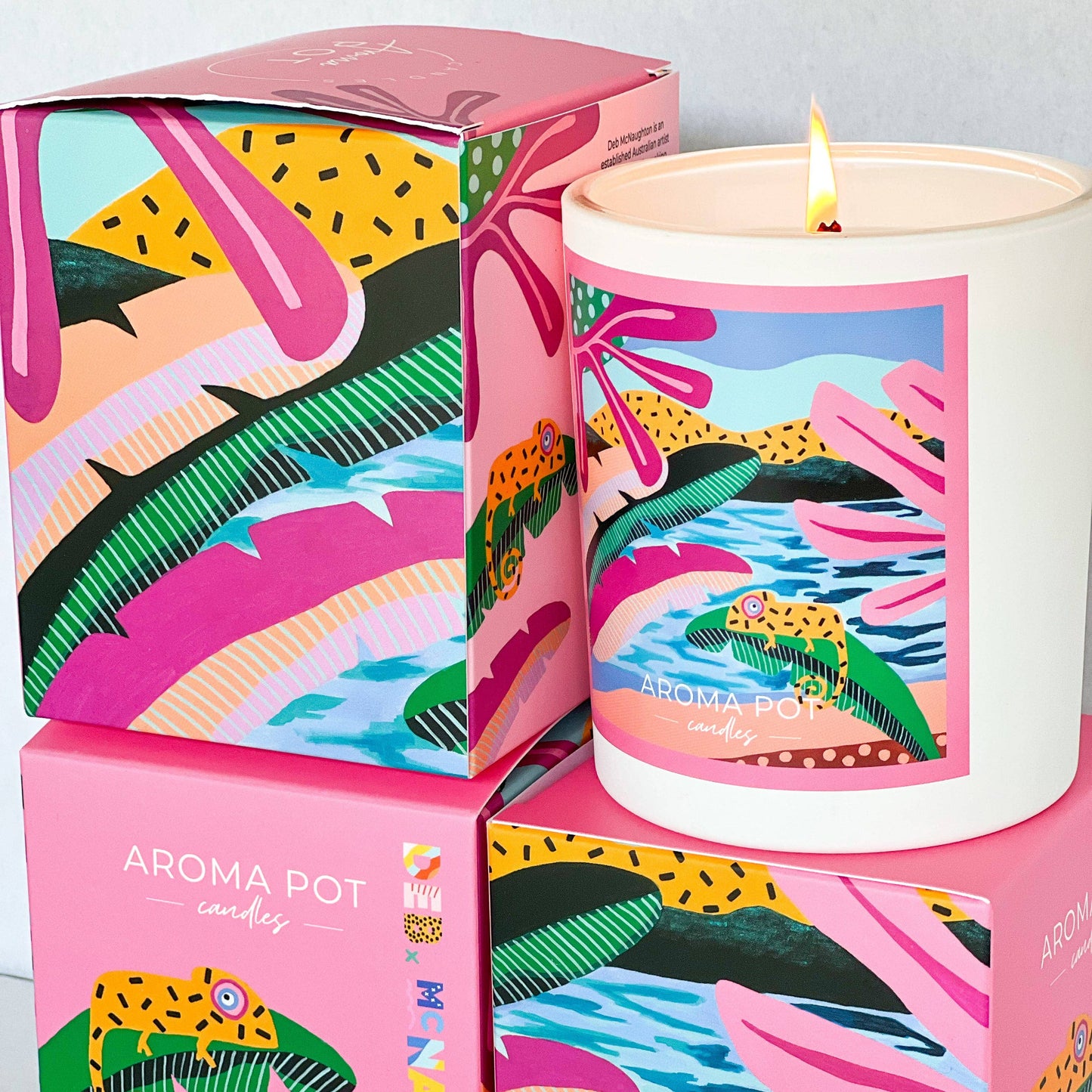 Aroma Pot Candle - Coconut, Pineapple + Guava