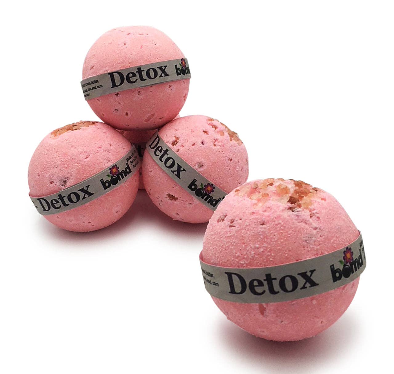 Bomd - Detox Bath Bomb - Pink Himalayan Rock Salt Soak with Grapefruit & Lime