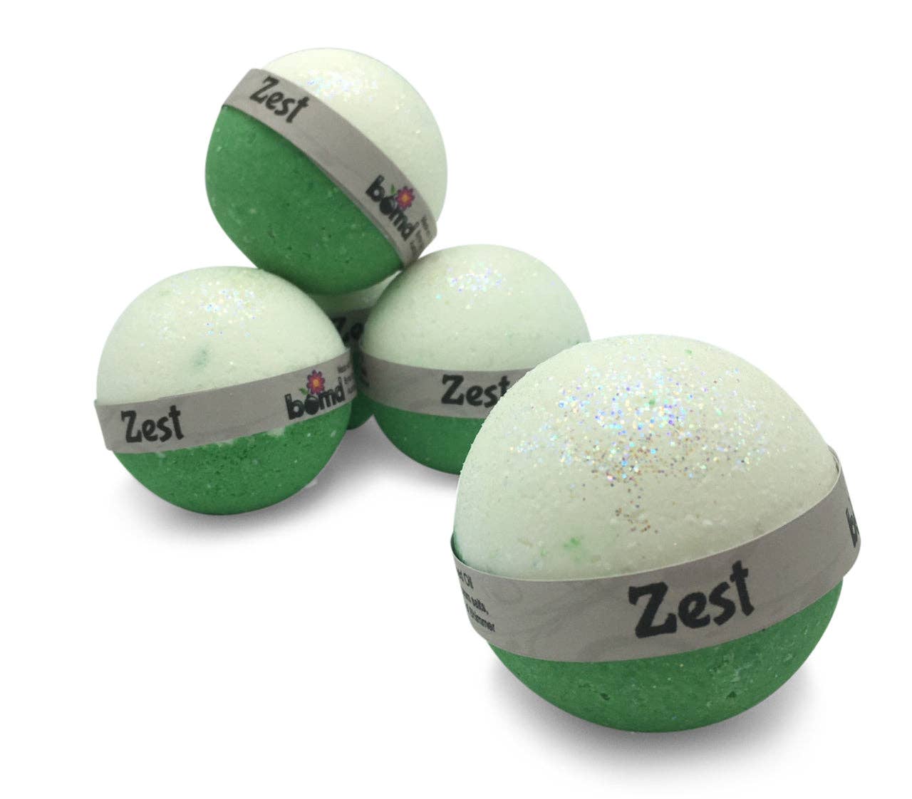 Bomd - Zest Bubble Bath Bomb - Green Citrus Burst