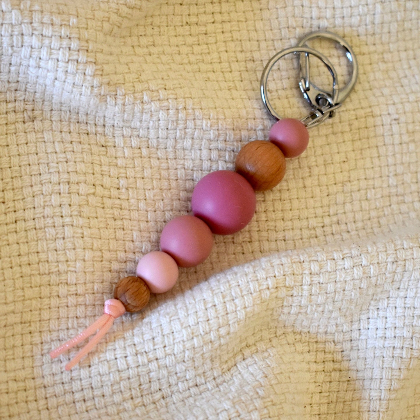 Bella Zailea - Silicone & Beech Wood Keyring