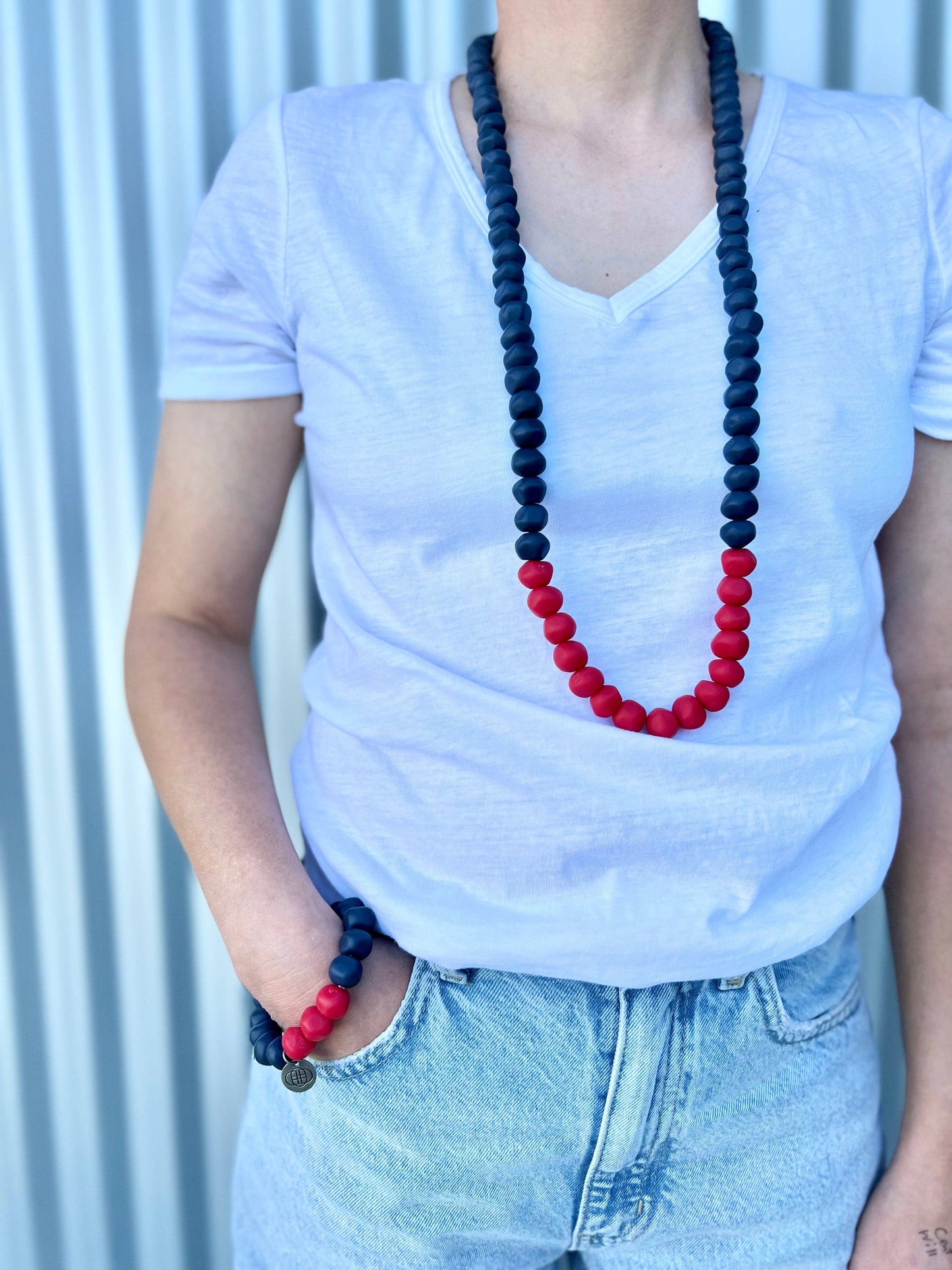 Greenwood Designs - Colour Block Rock Necklaces