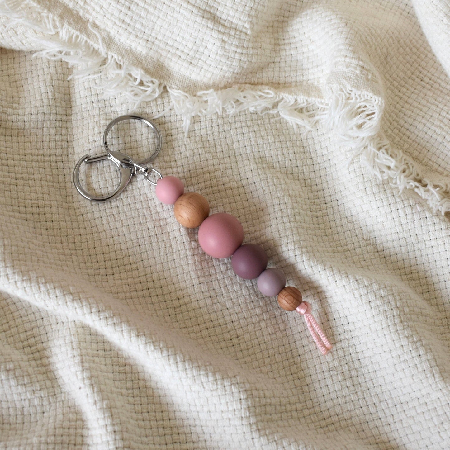 Bella Zailea - Silicone & Beech Wood Keyring