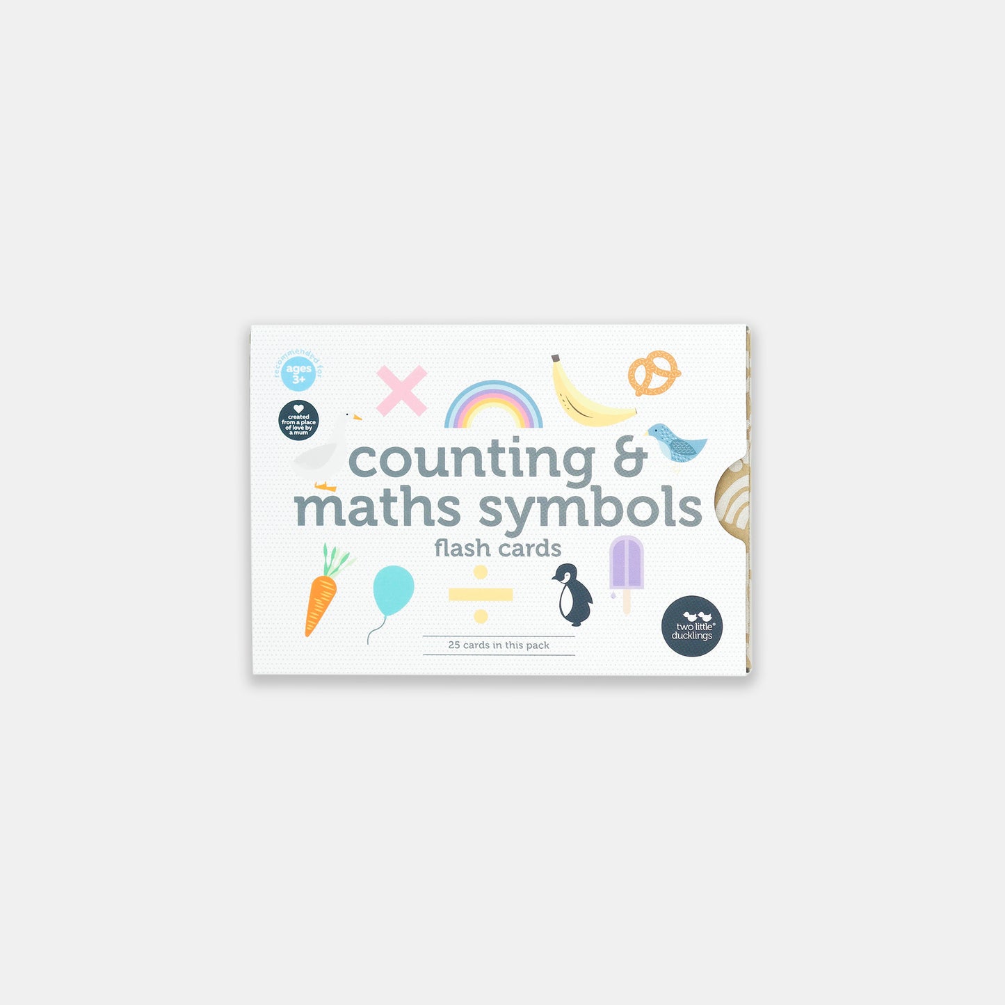 Counting and Math Symbols Flash Cards