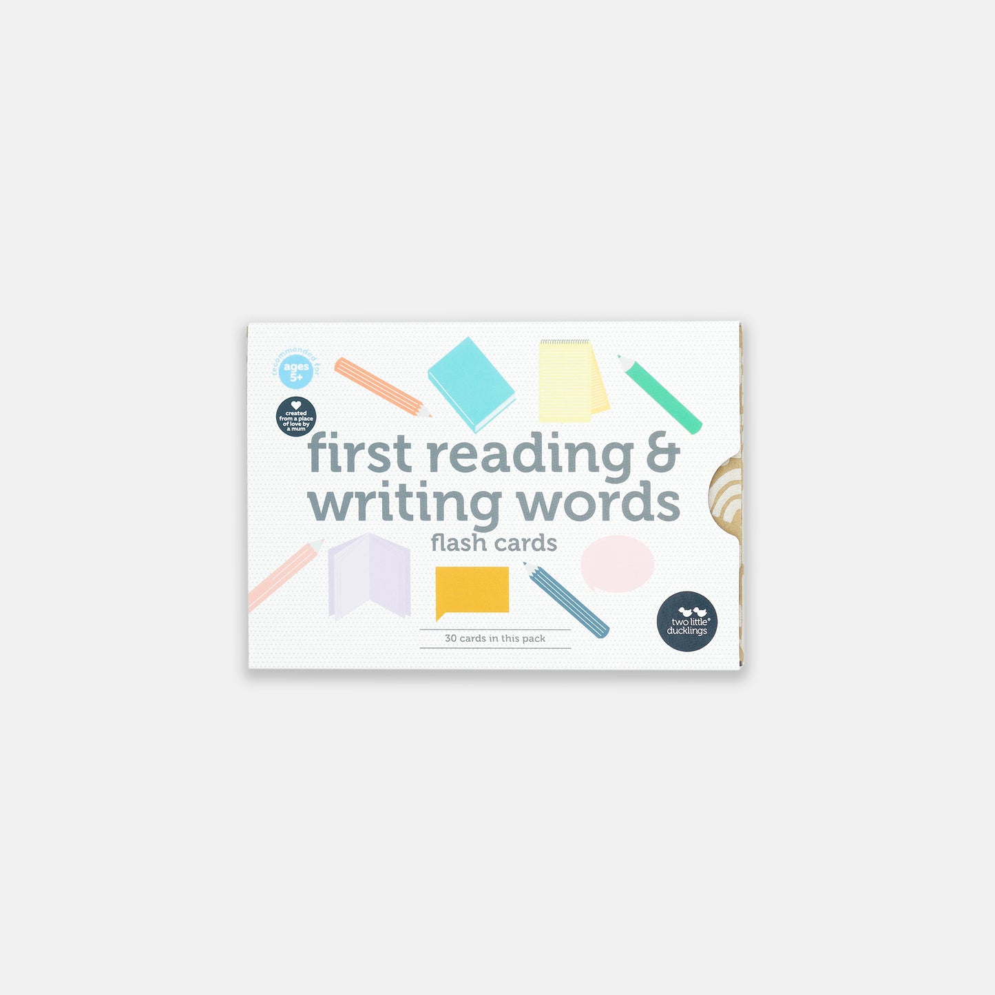 First Reading and Writing Word Flash Cards