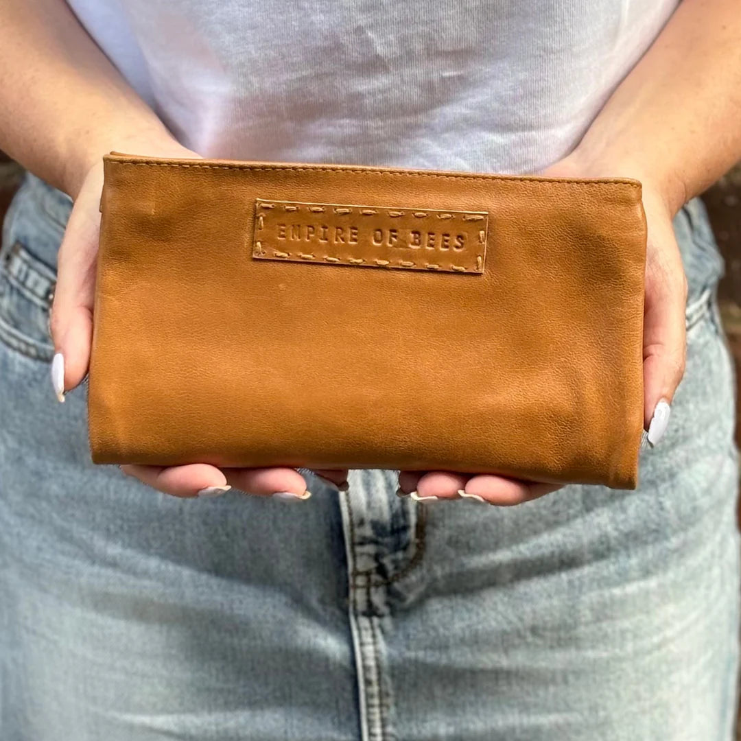 Empire of Bees - Maggie Leather Wallet - Tan