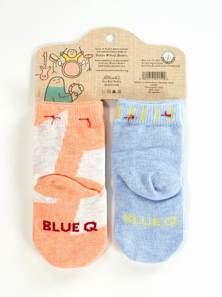 Blue Q - Baby Socks - I Call The Shots Now/ It's Baby Time