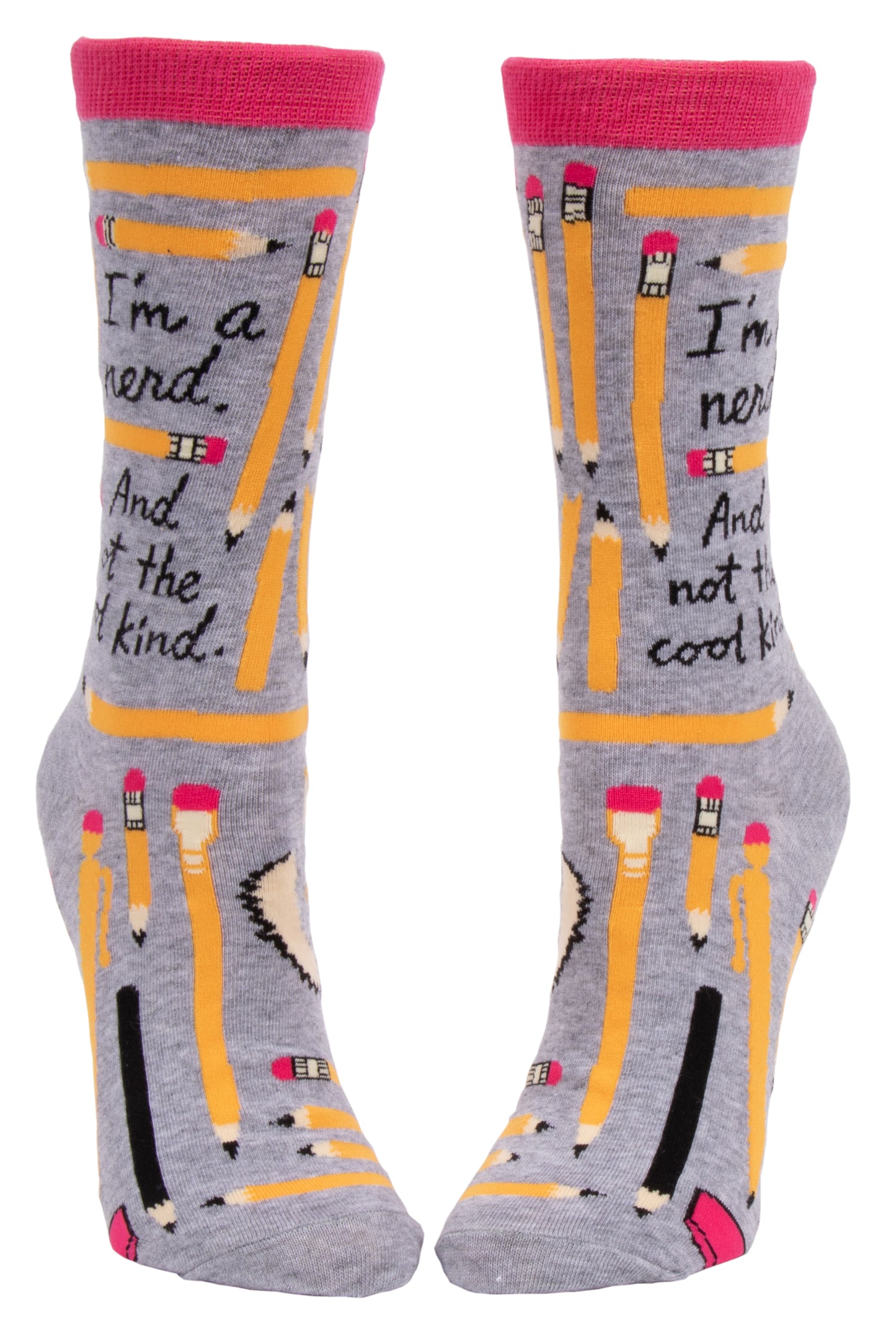 Blue Q - Ladies Crew Socks - I'm a Nerd