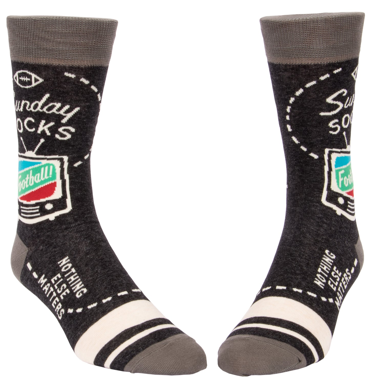 Blue Q - Men's Crew Socks - Sunday Socks