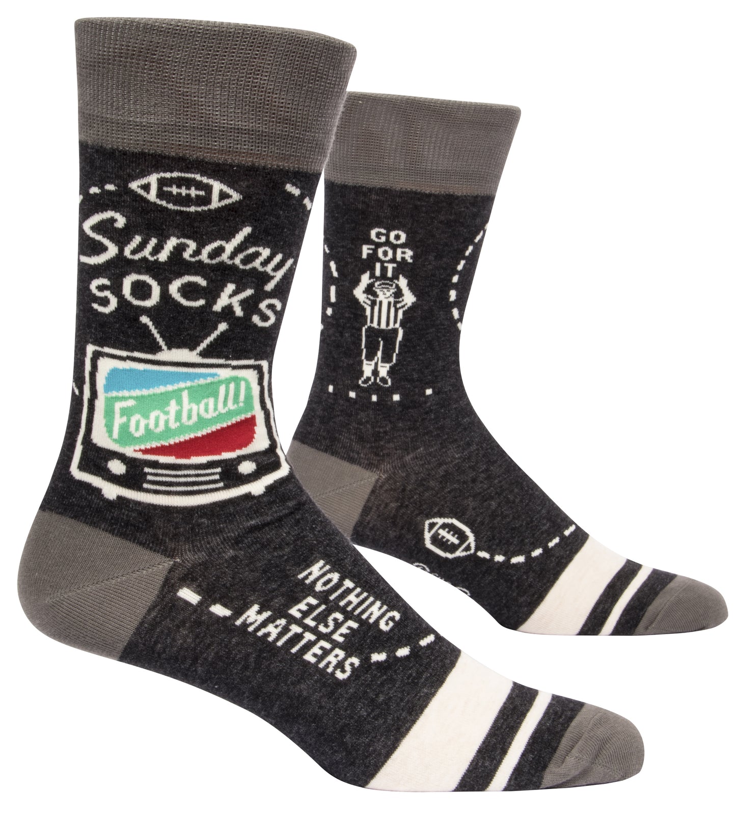 Blue Q - Men's Crew Socks - Sunday Socks