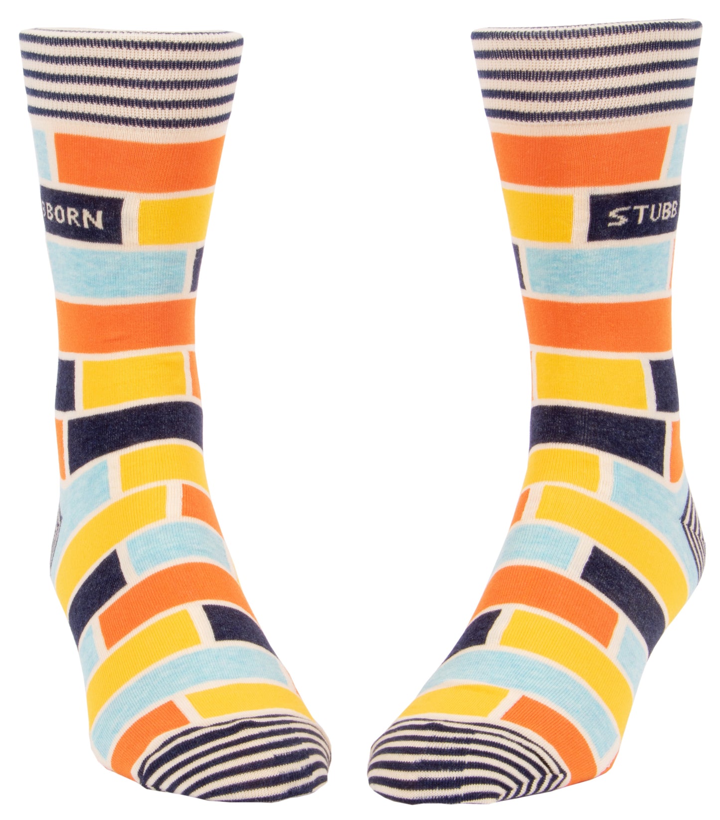 Blue Q - Men's Crew Socks - Stubborn