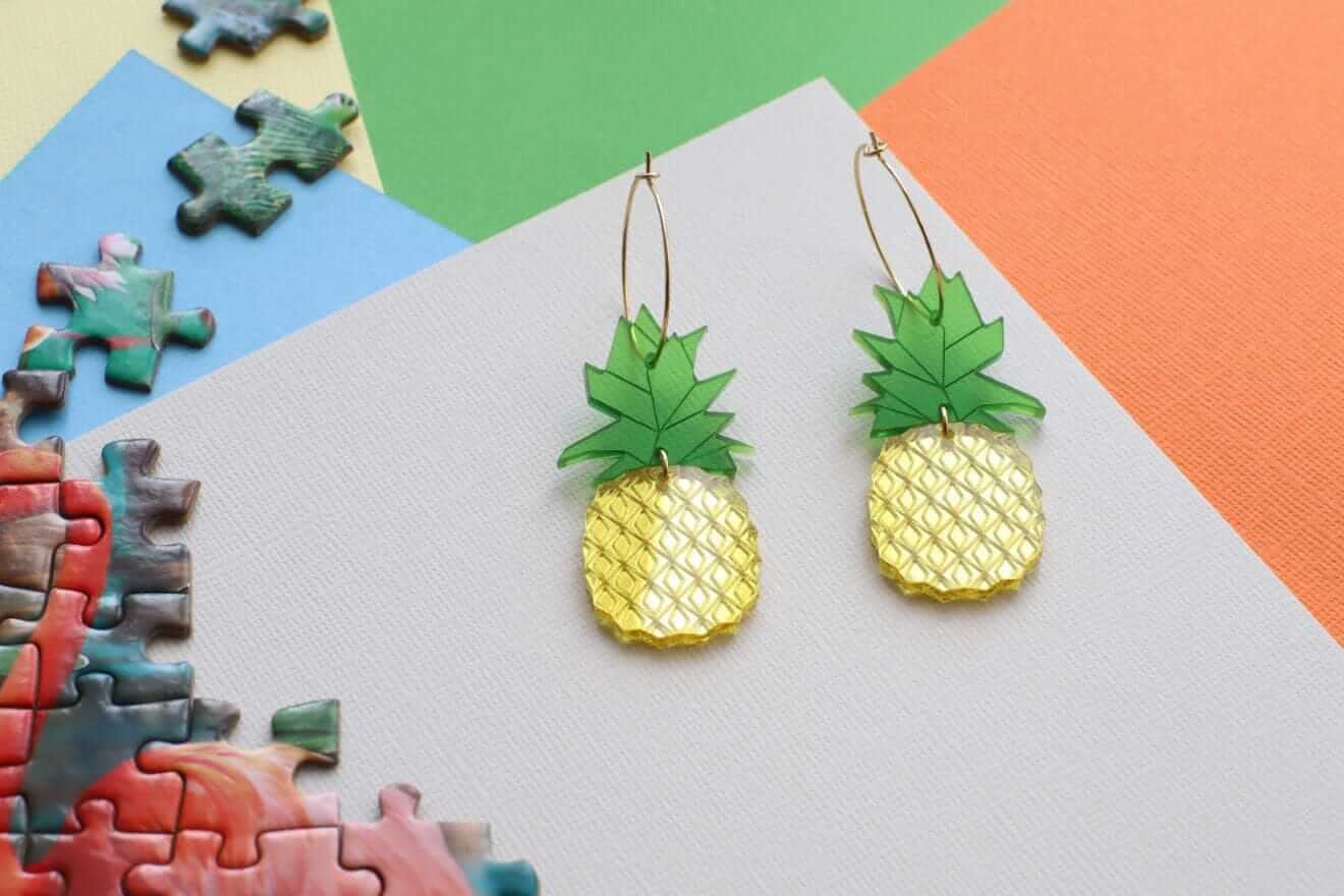 Little Geraldine -  Earrings - Pineapple