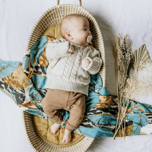 ANO Baby Wrap/Swaddle - Havana Blue