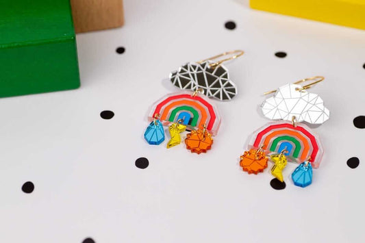 Little Geraldine - Earrings - Any Weather Rainbow