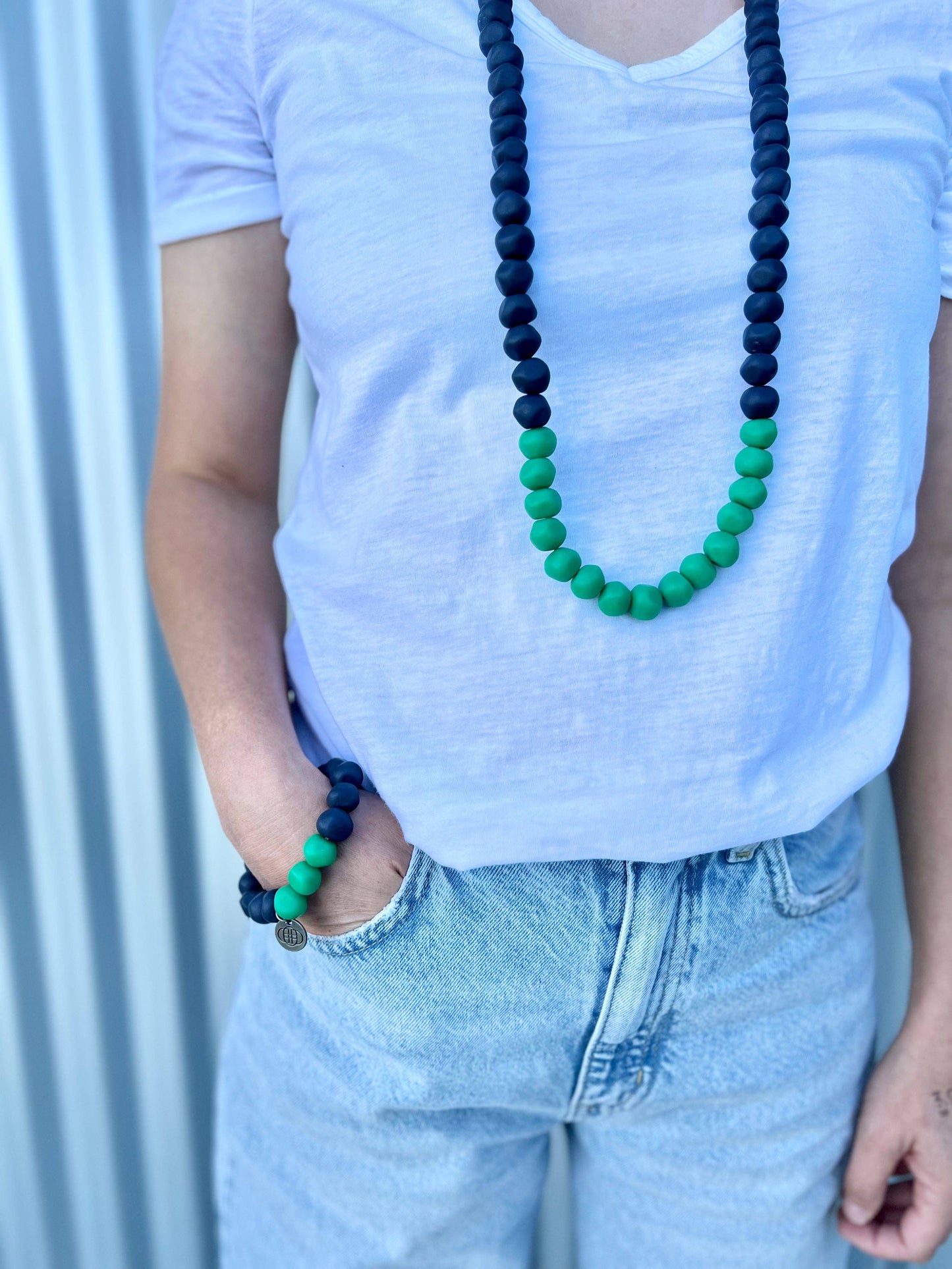 Greenwood Designs - Colour Block Rock Necklaces