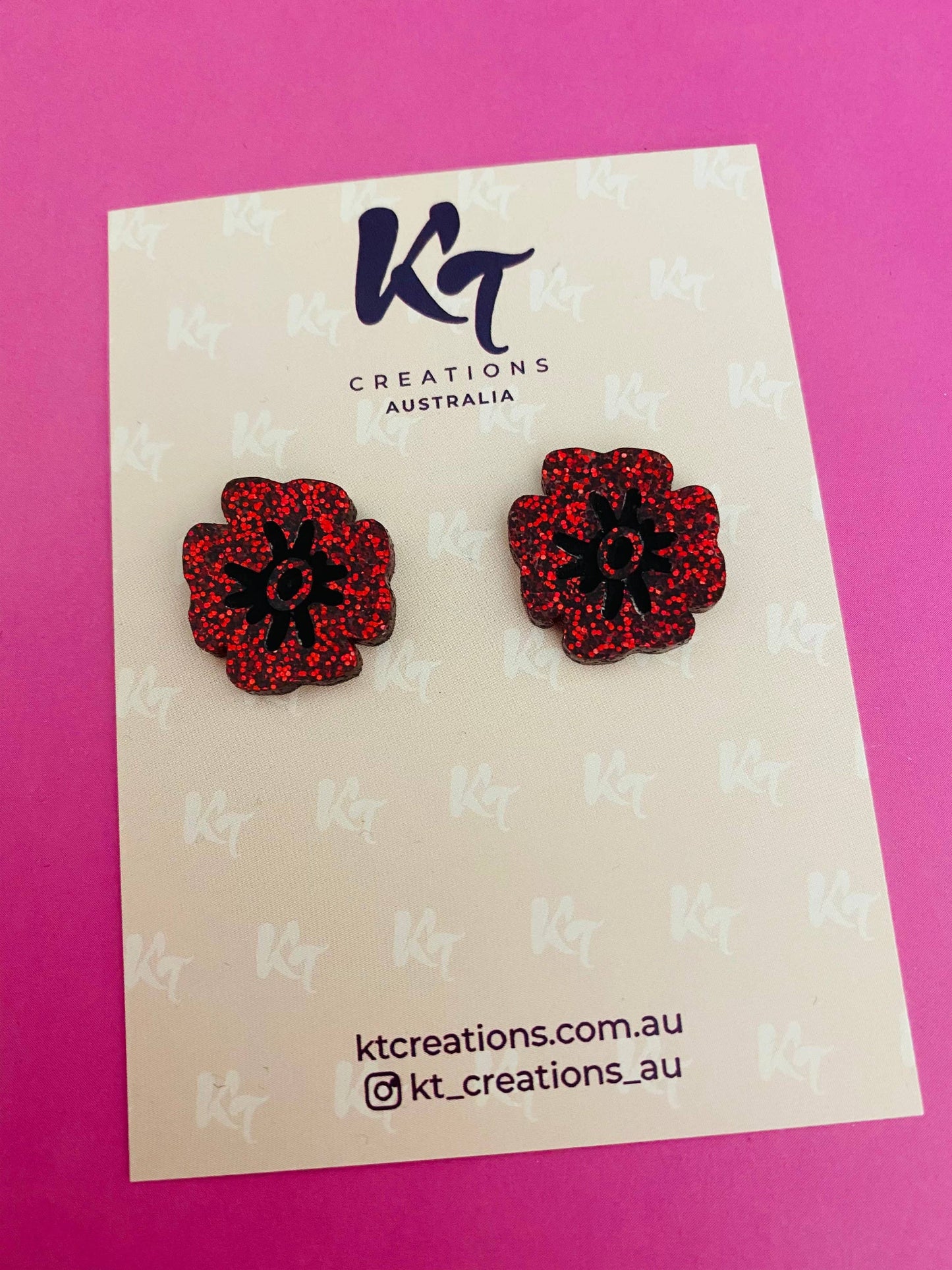 KT Creations Australia - Earrings - Poppy