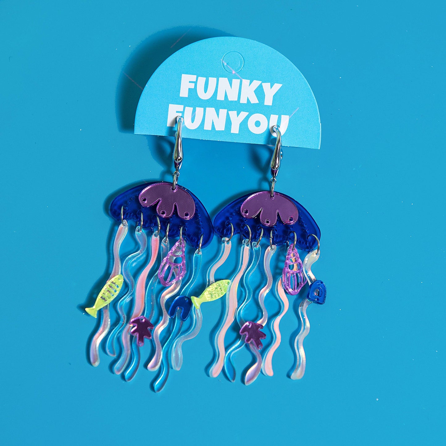 Funky Fun You - Jellyfish Statement Earrings