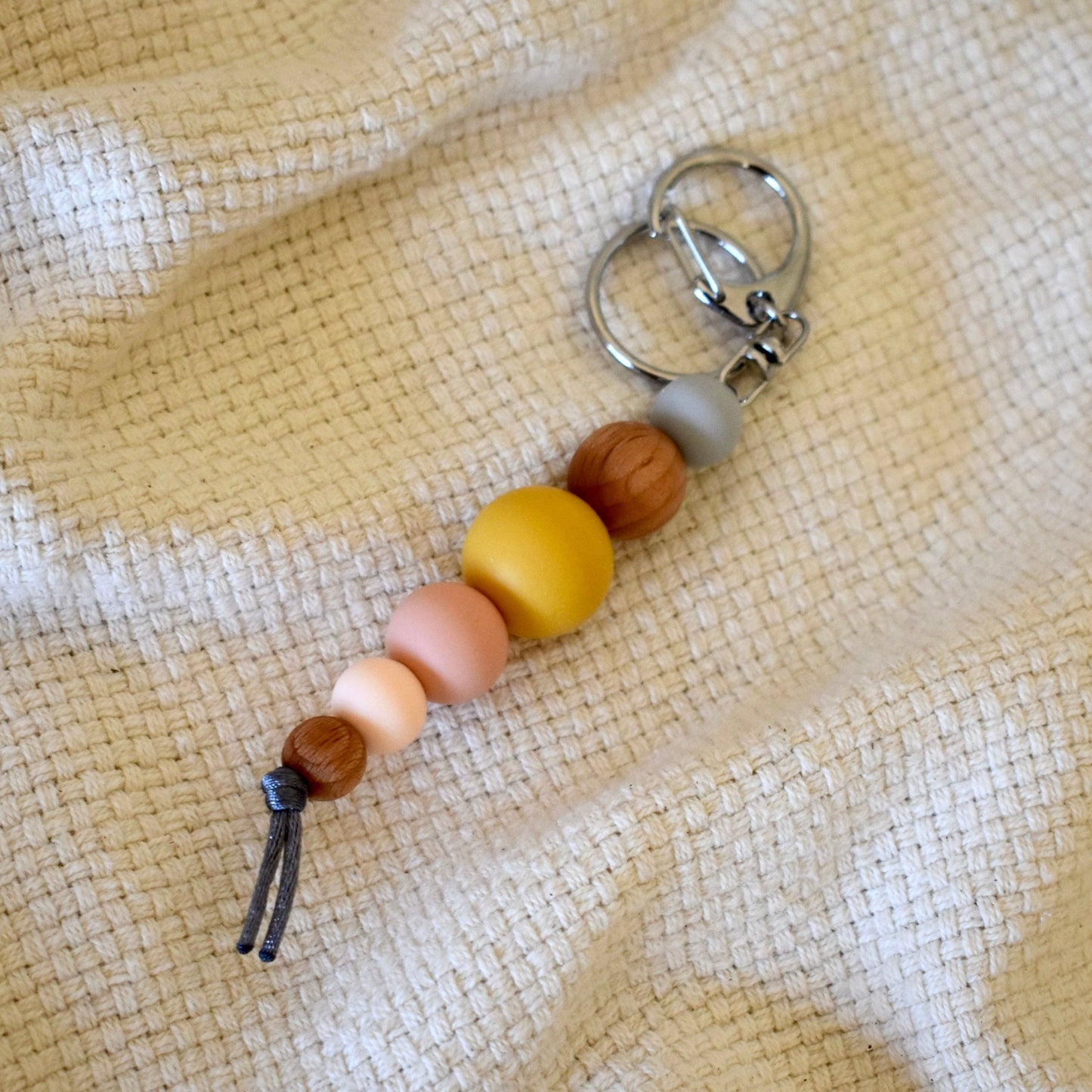 Bella Zailea - Silicone & Beech Wood Keyring