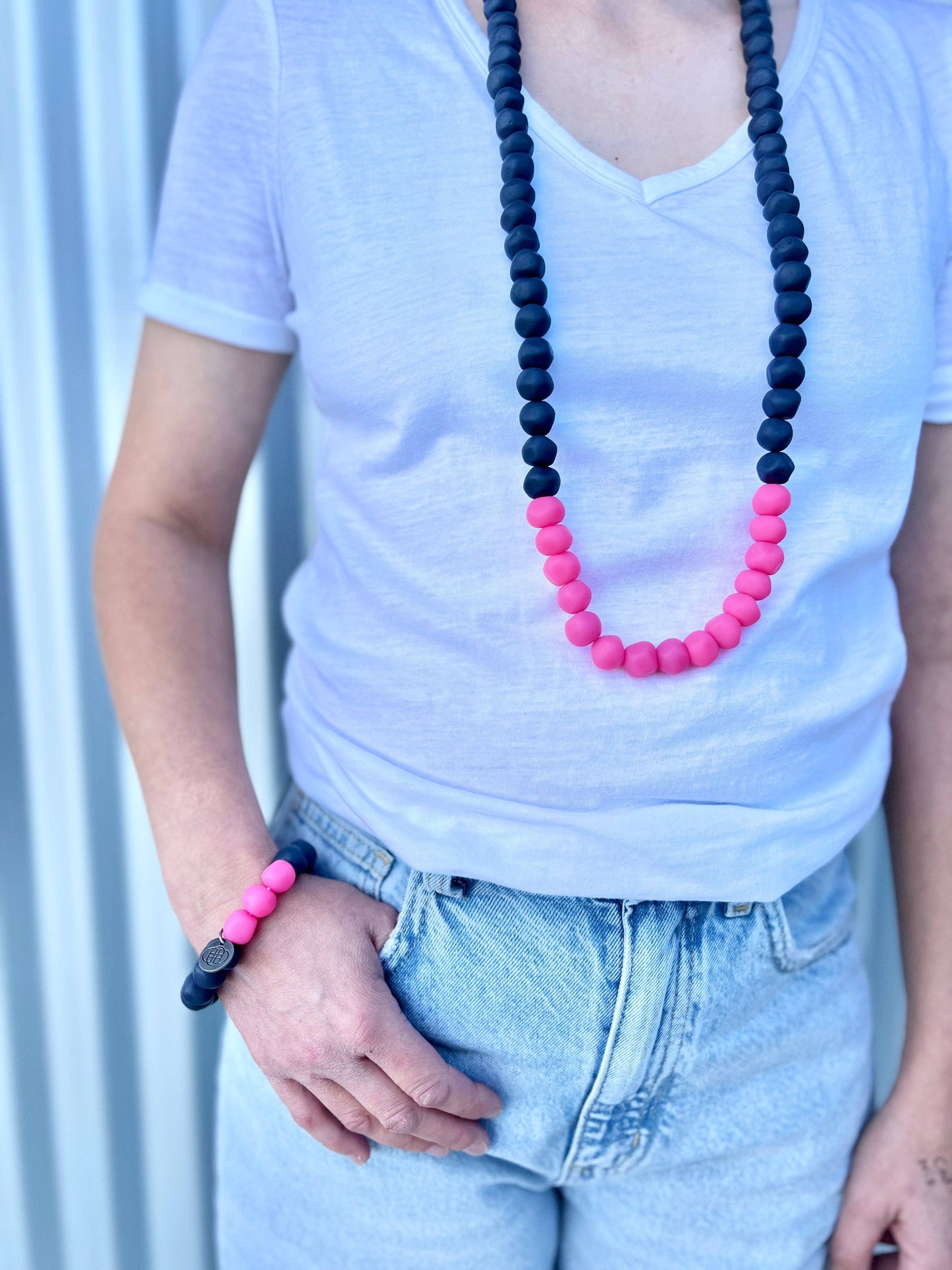 Greenwood Designs - Colour Block Rock Necklaces