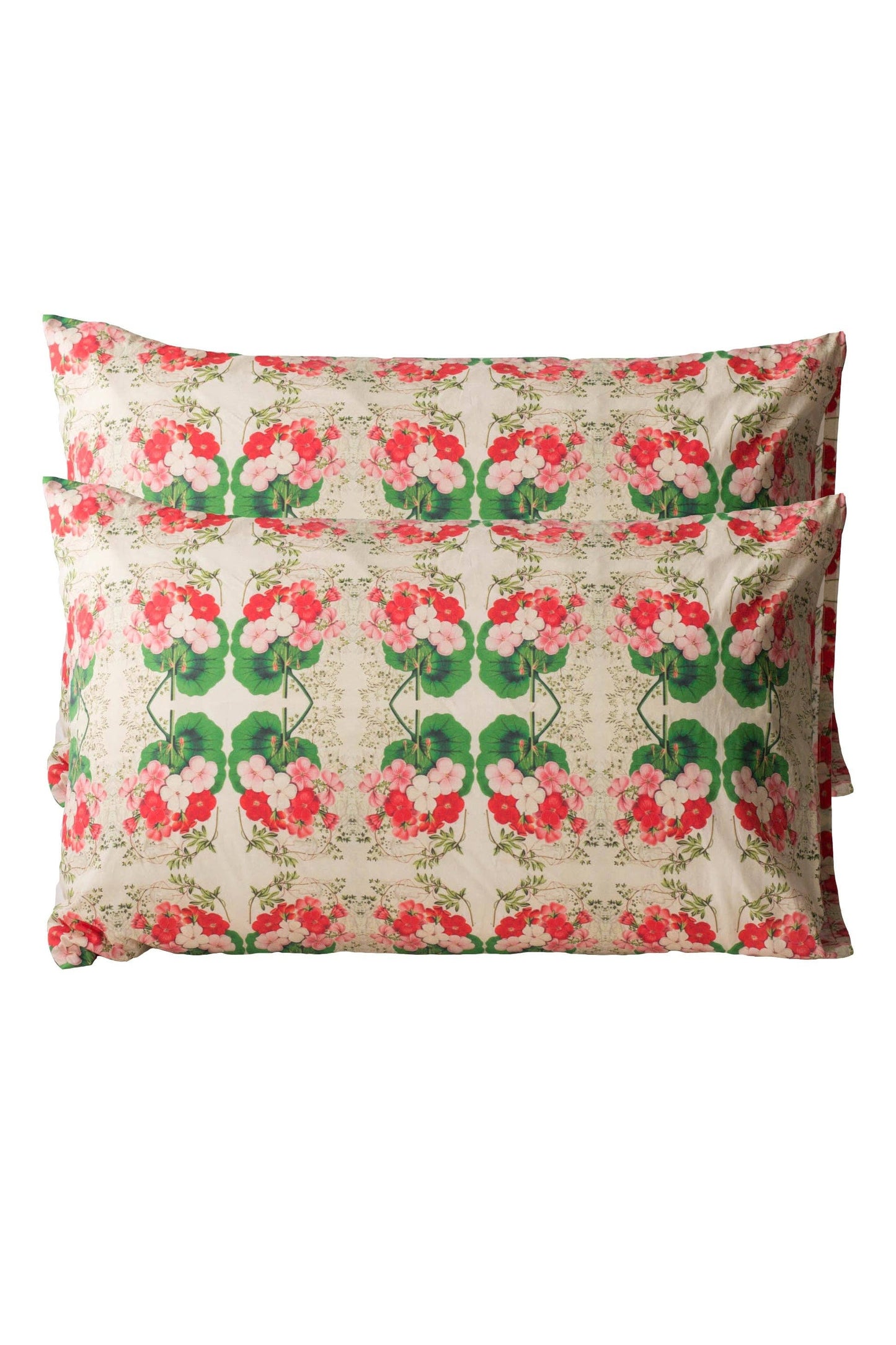 Lazybones - Organic Cotton Pillowcase Set - Pelargonium