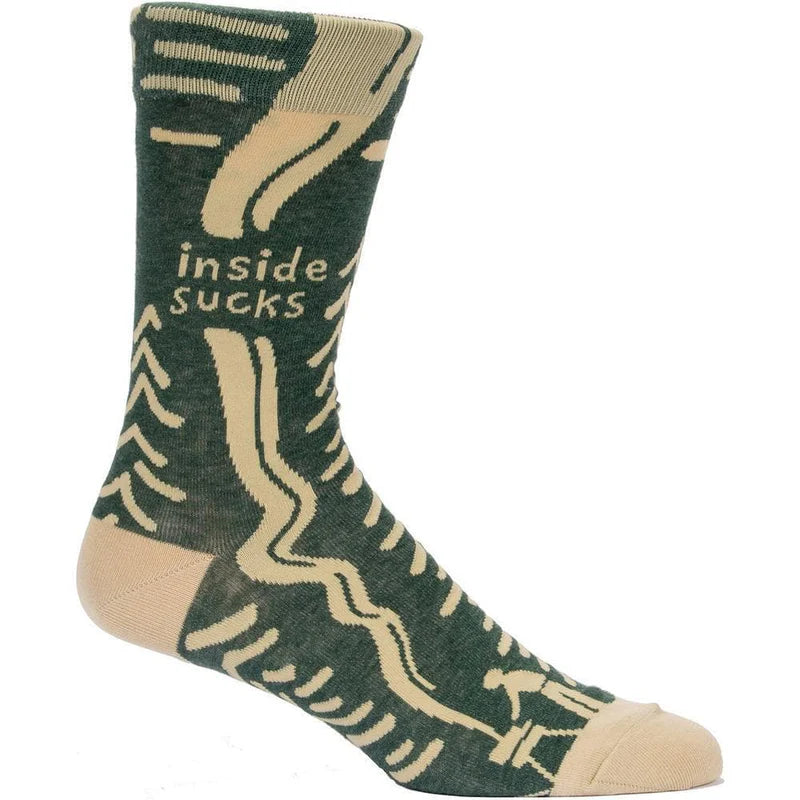 Blue Q - Men's Crew Socks - Inside Sucks