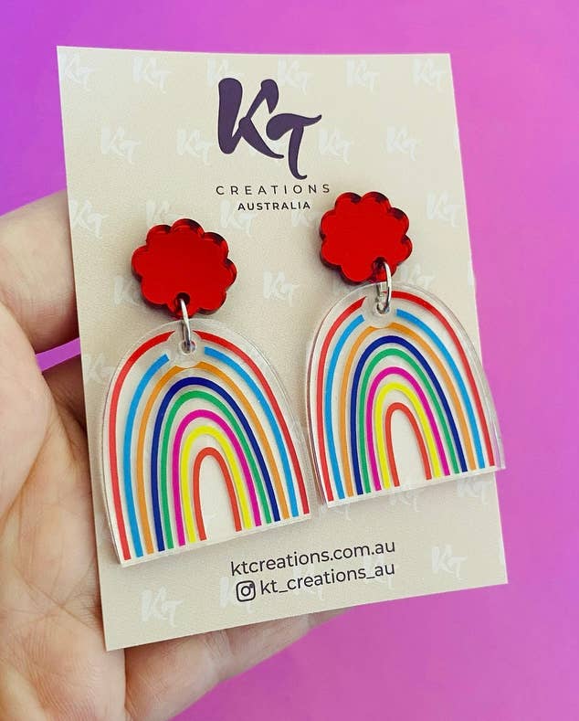 KT Creations Australia - Earrings - Rainbow