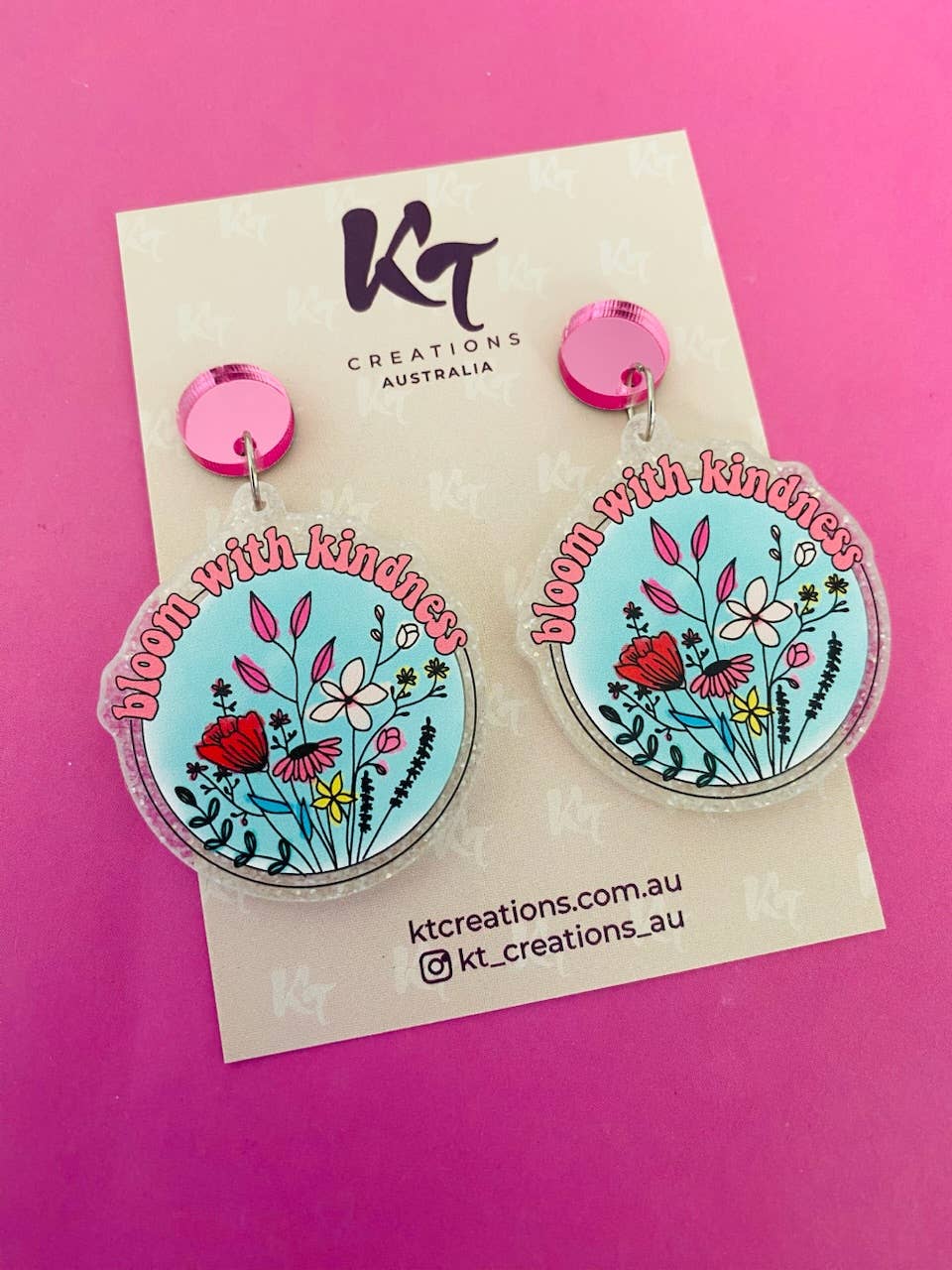 KT Creations Australia - Earrings - Bloom With Kindness