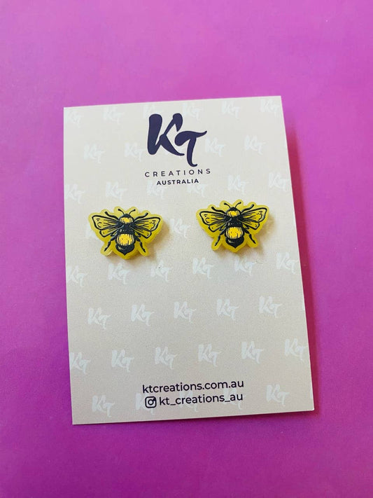 KT Creations Australia - Earrings - Honey Bee