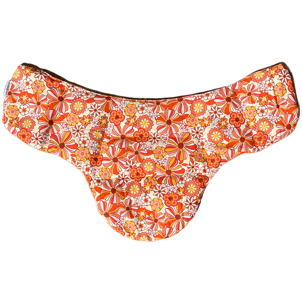 Neck Heat Pack - Groovy Flowers Orange