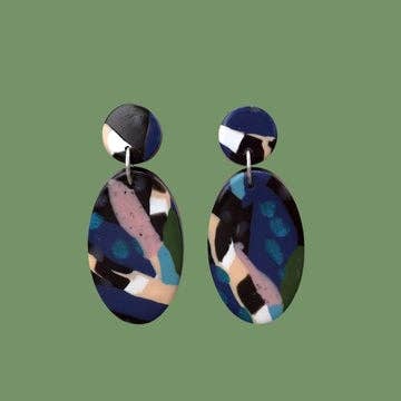 Philly Cowdrey Designs - Earrings - Comet: Midnight Palm