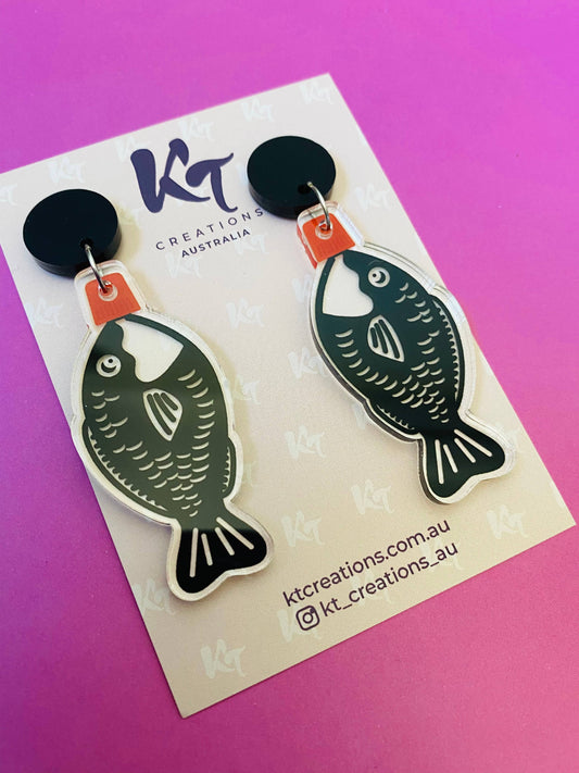 KT Creations Australia - Earrings - Soy Sauce Fish