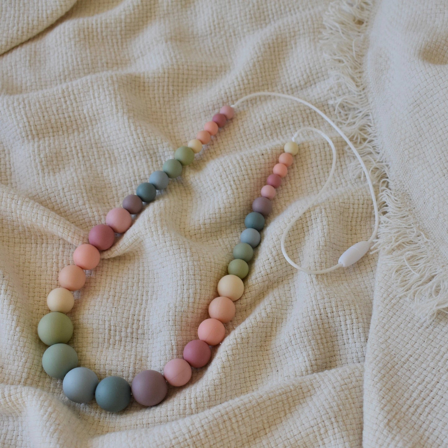 Bella Zailea - Muted Rainbow Harlow Silicone Necklace