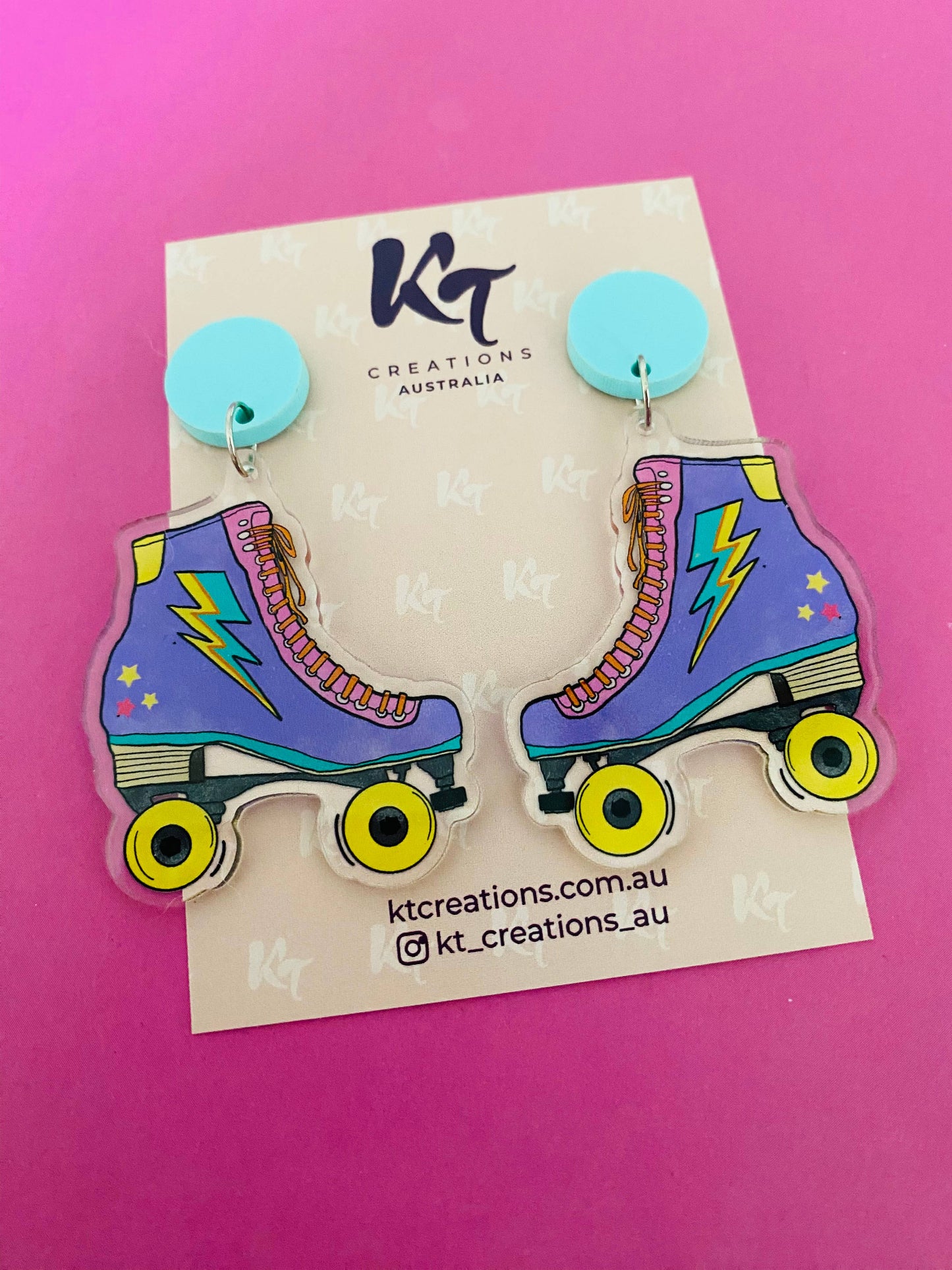 KT Creations Australia - Earrings - Roller Skate